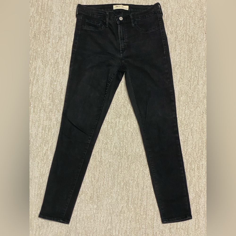 GAP Black Women’s High-Rise Skinny Jeans Leggings, Size 30